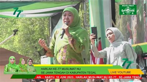 Khofifah Ajak Muslimat Nu Jaga Persaudaraan Jelang Pemilu