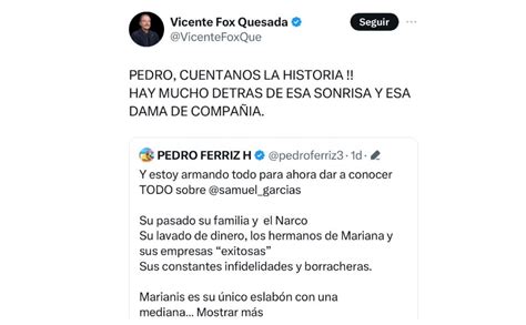 Samuel Garc A Agradece A Elon Musk Por Cerrar Cuenta De Vicente Fox