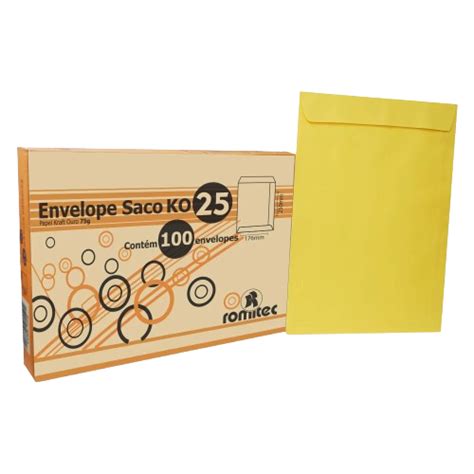 ENVELOPE 176X250 OURO C 100 ROMITEC TudoOffice