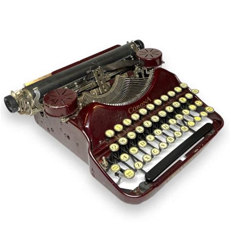 Corona Four Professional Light Maroon Typewriter Toronto Typewriters