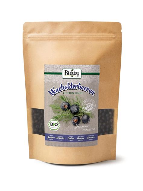 Biojoy BIO Wacholderbeeren 250 g getrocknet und ganz ohne Zusätze