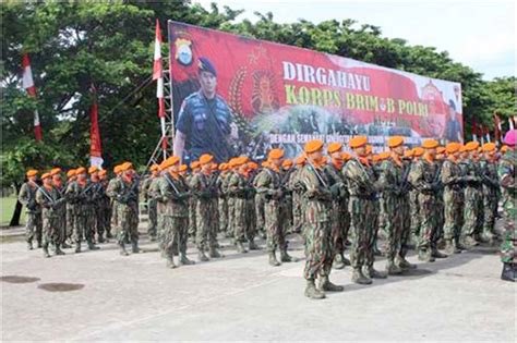 Yonko Paskhas Ikuti Peringatan Hut Korps Brimob Ke Ta