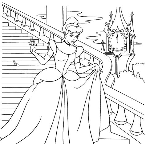 Cinderella Coloring Pages Free Printable