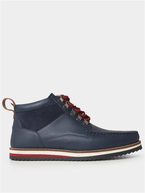 Joe Browns Drifter Leather And Suede Boot Navy Uk