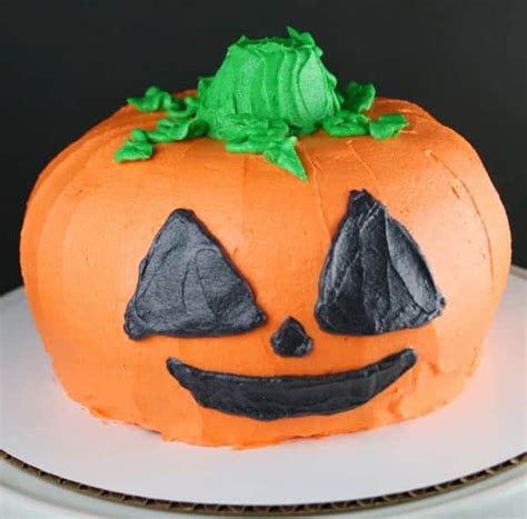 Halloween Pumpkin Cake Mom Loves Baking