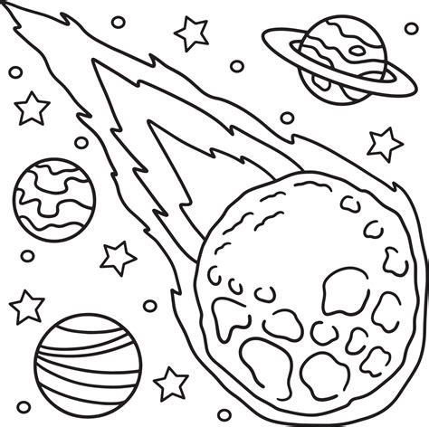 Asteroid Coloring Pages