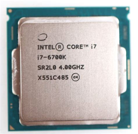 Intel Core I7 6700k 4ghz Quad Cores Lga1151 8mb 91w 64 Bit Processor Sr2l0 Ebay