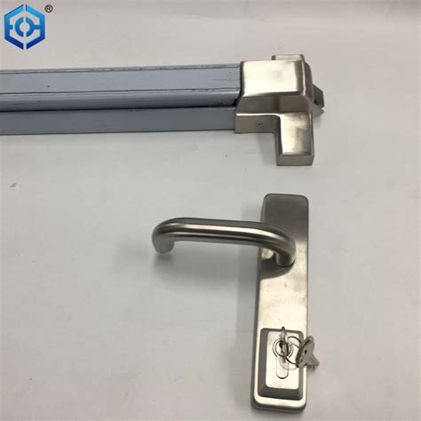 push bar door locks panic exit device  exterior lever emergency
