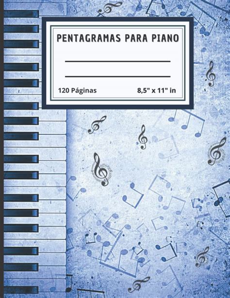 Pentagramas Para Piano Cuaderno De Tablaturas Para Piano Pentagramas