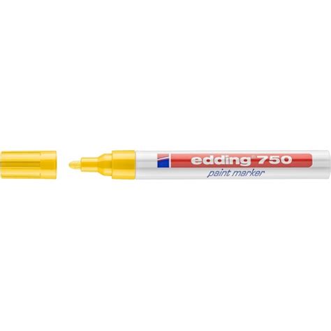 Edding Amarillo Marcador Permanente Con Punta Redonda De Mm