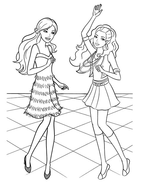 Barbie And Friends Coloring Pages at GetColorings.com | Free printable colorings pages to print ...