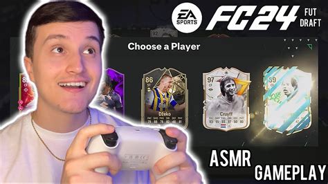 ASMR Gaming EA FC 24 FUT Draft Gum Chewing Controller Sounds