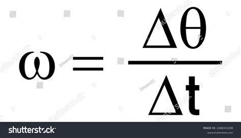 Angular Velocity Formula Physics Vector Illustration Stock Vector Royalty Free 2288333289