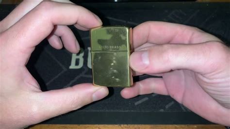 Zippo High Polish Brass Tarnish Progress 2 Weeks YouTube