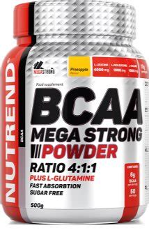 Nutrend BCAA MEGA STRONG POWDER regenerace a růst svalů notino cz