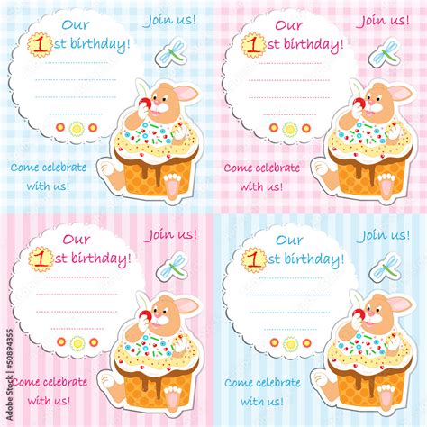 Birthday invitation Stock Vector | Adobe Stock