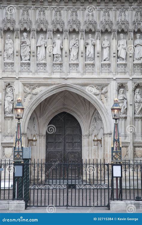 Westminster Abbey Entrance London Stock Photo Image Of London