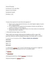 Abnormal Psychology Assignment Case Study Riley Assignment