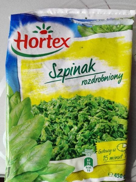 Hortex Szpinak Rozdrobniony G Ceny I Opinie Ceneo Pl