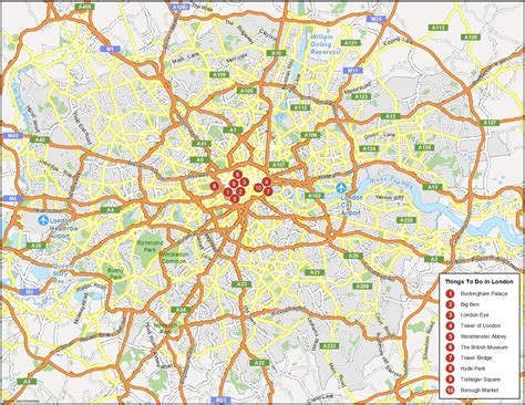 Map of London, England - GIS Geography