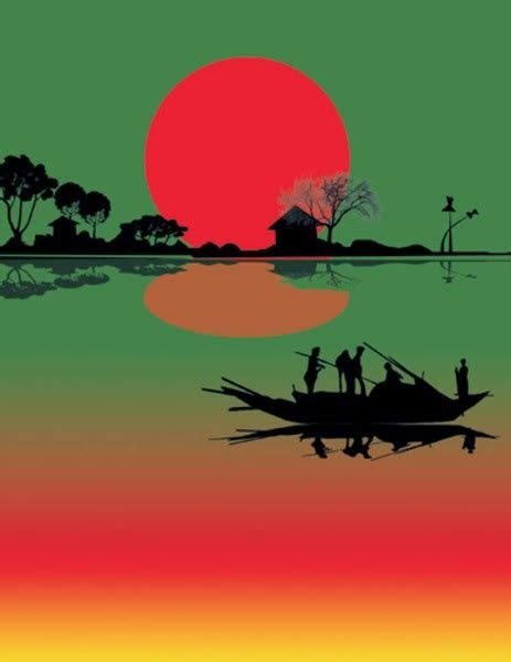 Z Mil This Is My Country Chinese Landscape Flag Art Bangladeshi