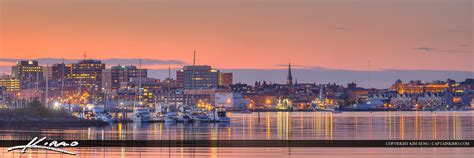 Portland Harbor Maine City Skyline | Royal Stock Photo