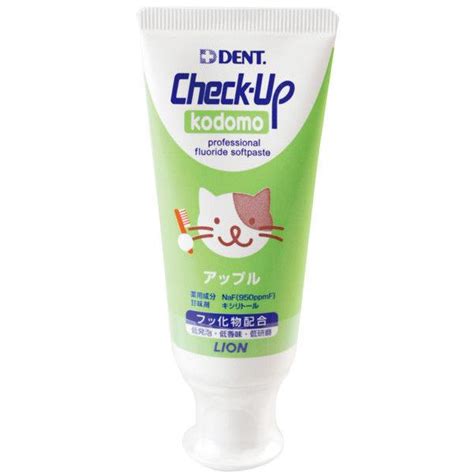 Dent Check Upkodomo デント チェックアップコドモ アップル 歯磨き粉 60g 子供用 ライオン 当季大流行