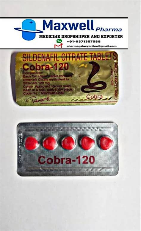 Cobra 120mg Tablet At Rs 120 Stripe Vega Extra In Nagpur ID