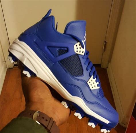 Air Jordan 4 Royal Cleats Sole Swap Custom - Sneaker Bar Detroit