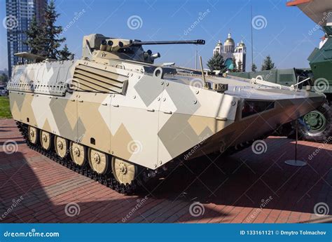 Upgraded Infantry Fighting Vehicle BMP 2M On Mokhovaya Street During