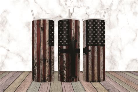 Jesus American Flag Oz Tumbler Graphic By Saksithinwan Creative