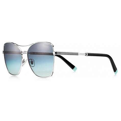 Tiffany Co Occhiale Da Sole Squadrati Argentato Tiffany Blue