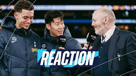 HEUNG MIN SON BRENNAN JOHNSON REACTION TOTTENHAM HOTSPUR 2 1