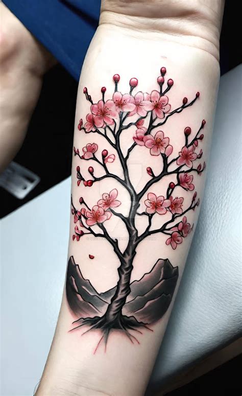 gorgeous cherry blossom tree concept tattoo by SorayasCorner on DeviantArt