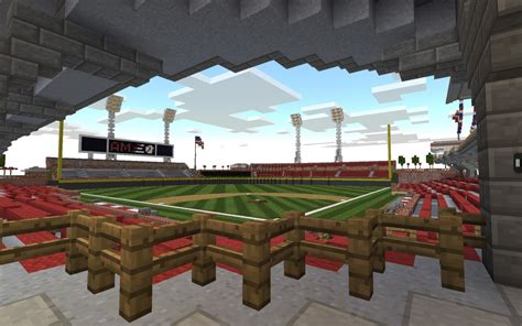 Baseball Stadium Mcpe Minecraft Map