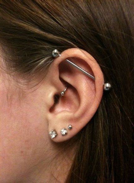 Trendy Piercing Oreja Mujer Barra Ideas Piercing Oreja Aro Arete En