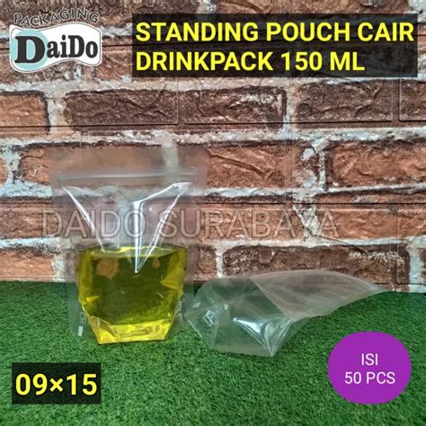 Isi Pcs Drink Pack Ml Standing Pouch Plastik Klip Minuman Cairan