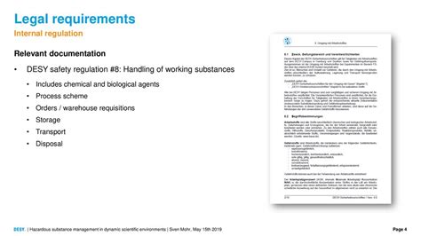 Hazardous Substance Management In Dynamic Scientific Environments Ppt