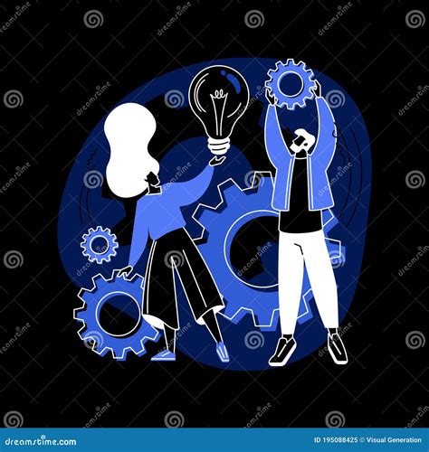 Teamwork Power Abstract Concept Vector Illustration Effective Team