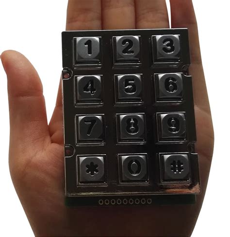 Vandal Proof Industrial Phone Keypad With 12 Keys Backlight For Taiwan