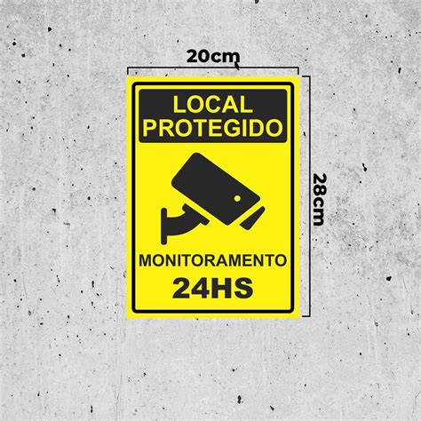 Placa De Sinaliza O Local Protegido H Em Pvc