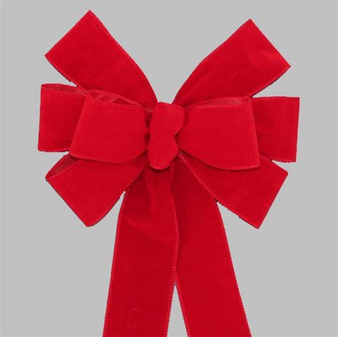 Red Weatherproof Wire Edge Christmas Bow Outdoor Wreath Bow Etsy Christmas Bows Outdoor