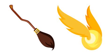 Harry Potter Nimbus 2000 and Golden Snitch cursor – Custom Cursor