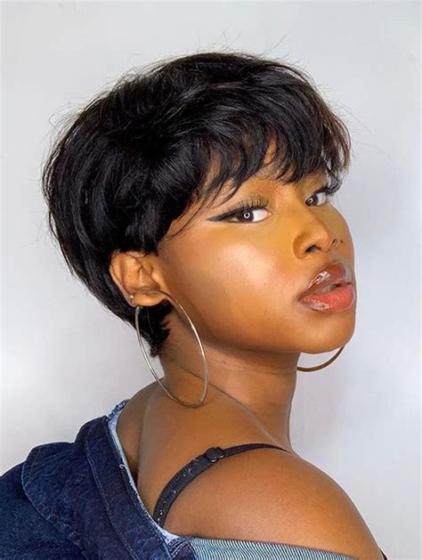 Short Wigs For Black Women Straight Boycuts Wigs Lace Front Synthetic Wigs