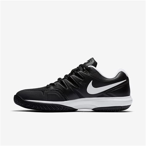 Nike Mens Air Zoom Prestige Tennis Shoes - Black/White - Tennisnuts.com