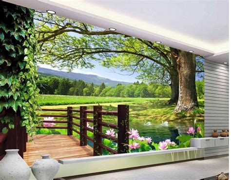 3d room wallpaper landscape balcony scenery 3d wall murals wallpaper ...