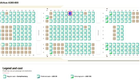 Airbus A380 Jet Seating Chart Minga