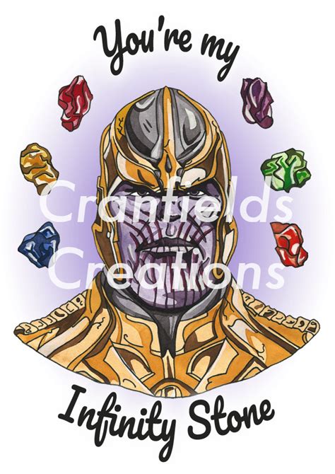 Thanos Avengers Infinity War Handmade Card Etsy Uk