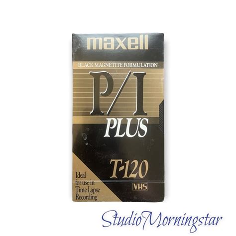 Lot Ten Maxell P I Plus T Black Magnetite Formulation Sealed Vhs