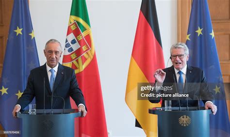 German President Joachim Gauck And The President Of Portugal Marcelo